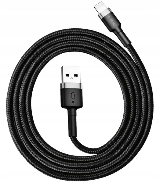 Kabel do Iphone 1m 12 11 X 8 7 BASEUS mocny oplot zdjęcie 4