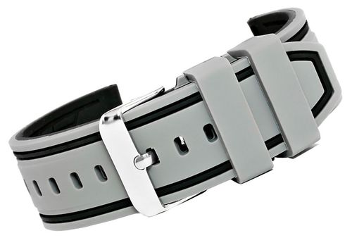 Pasek silikonowy SZARO-CZARNY U14-20-6 na Arena.pl