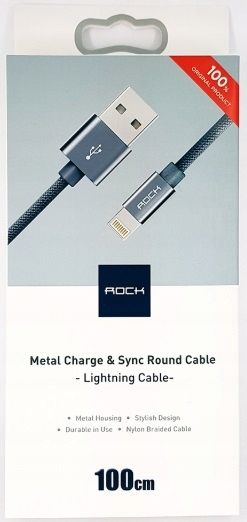 Oryginalny Kabel Rock Usb Do Iphone 5 Se 6S 7 8 X zdjęcie 13
