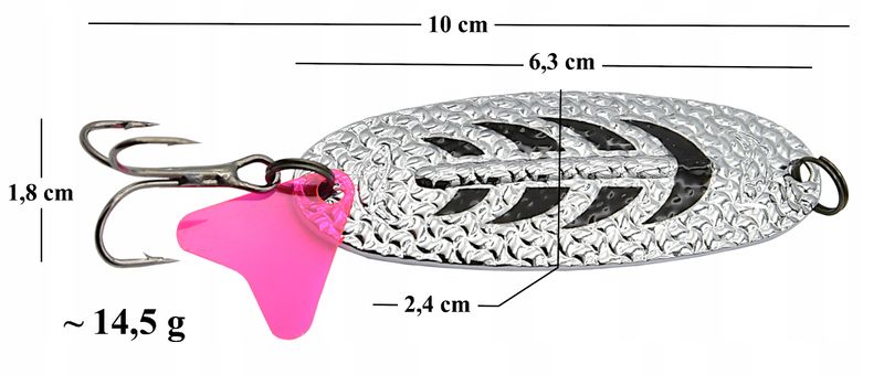 Błystka wahadłowa blacha wahadłówka 14,5g Szczupak zdjęcie 2