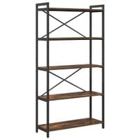 Półka na książki Wędzony dąb 80 x 30 x 153 cm