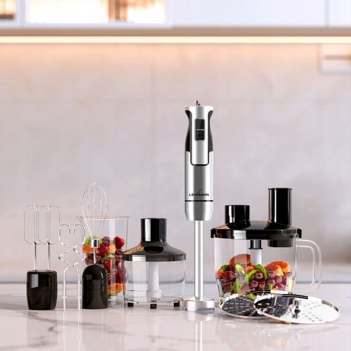 BLENDER RĘCZNY WIELOFUNKCYJNY MIKSER 1200W OSTRZE XL TRYB TURBO ZESTAW na Arena.pl