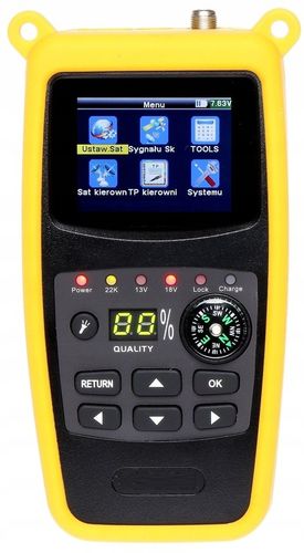 Miernik Satelitarny DVB-S/2 Satlink WS-6933 Sygnał do ustawień anteny na Arena.pl