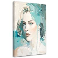 Obraz do salonu sypialni biura loftu, Abstrakcja Portret 70x100