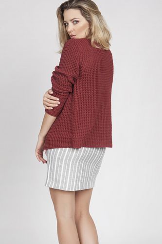 Sweter Damski Model SWE168 Marsala - MKM Czerwony M na Arena.pl