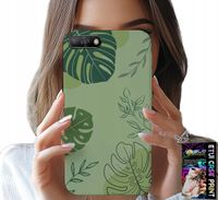 ETUI DO HUAWEI Y6 2018 - ZIELONE LIŚCIE ROŚLINNE WZORY PLECKI