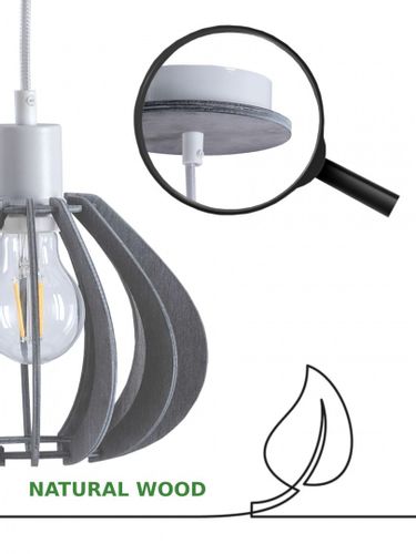 Lampa wisząca 5xE27 NICOLETA GREY 839 na Arena.pl