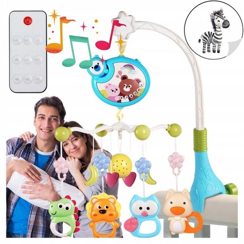 Karuzela do Łóżeczka Projektor Muzyka Pilot dla Chłopca Dziewczynki CE na Arena.pl