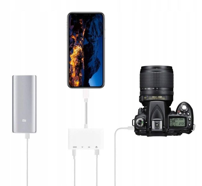 Adapter Czytnik Kart Pamięci do Apple iPhone Lightning micro SD USB 256GB zdjęcie 5