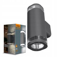 2 x Kinkiet lampa oprawa elewacyjna LED Videx 30W dwustronna GU10 IP54 graf