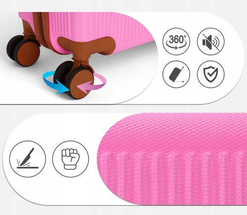 WALIZKA KABINOWA PODRÓŻNA BAGAŻ NA KÓŁKACH ABS TORBA NEW S na Arena.pl