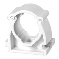 uchwyt zamknięty do rur elektroinstalacyjnych 22mm 10 sztuk - vt-212-2210