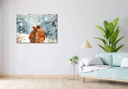 Obraz 100x70cm Razem w Śniegu na Arena.pl