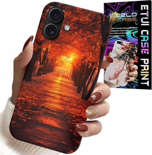 ETUI DO IPHONE 16 - PARK, JESIEŃ, SPADAJĄCE LIŚCIE, PLECKI na Arena.pl