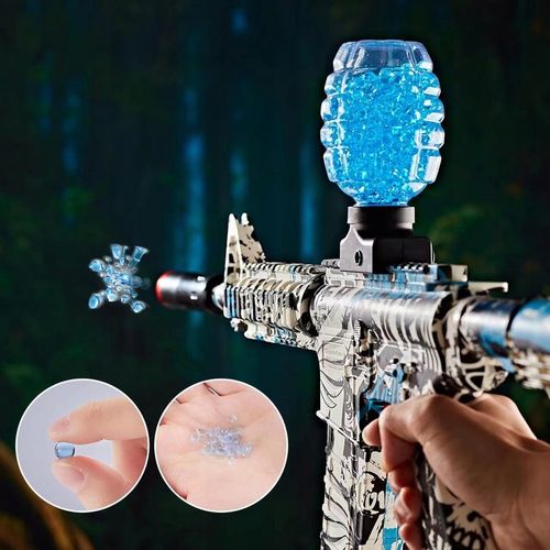 KARABIN AUTOMATCZNY PISTOLET NA KULKI ŻELOWE WODNE BEZPIECZNY DUŻY ZESTAW na Arena.pl