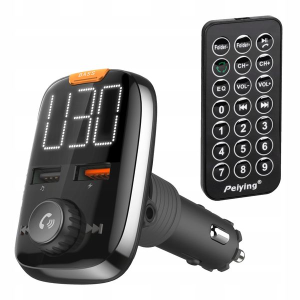 Transmiter samochodowy FM Bluetooth MP3 ŁADOWARKA zdjęcie 1
