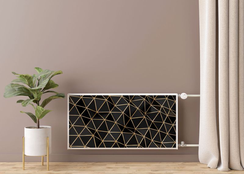 MAGNETYCZNA Mata Na Kaloryfer Trójkąty Abstrakcja Efekt 3D 90cm x 60cm zdjęcie 7