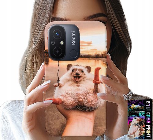 ETUI DO XIAOMI REDMI 12C - Z NADRUKIEM SŁODKI JEŻYK PIGMEJSKI, CASE na Arena.pl