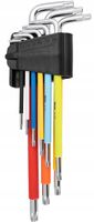 KLUCZE TORX T10-T50 MM Z OTWOREM, 9 ELEMENTÓW RICHMANN