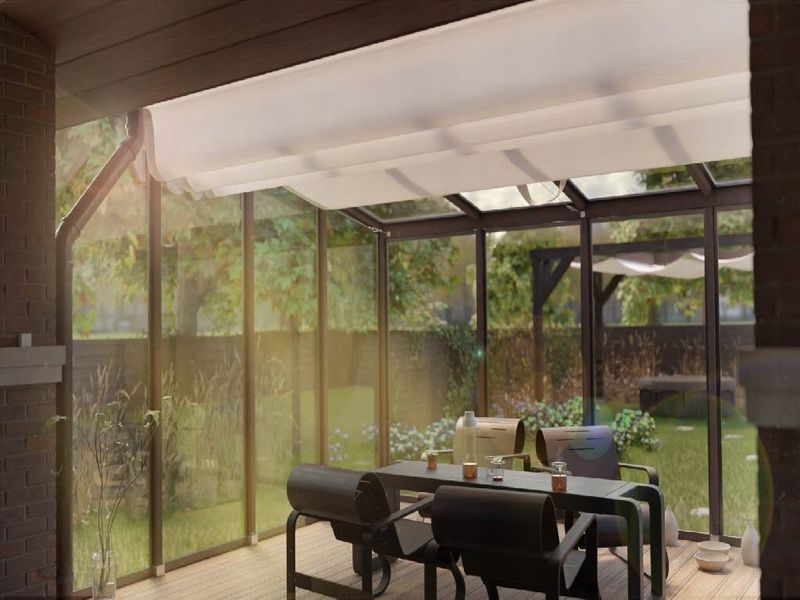 OSŁONA ZACIENIAJĄCA ROLETA PRZECIWSŁONECZNA DO OGRODU ZIMOWEGO NA WYMIAR zdjęcie 5