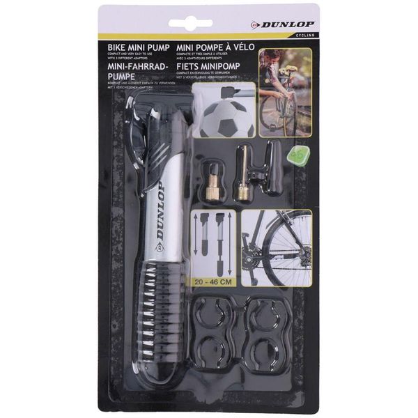 Pompka Rowerowa DUNLOP Mini Alu 120psi (8bar) zdjęcie 4