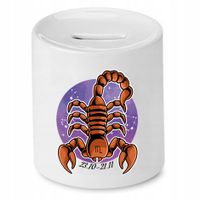 Skarbonka Prezent Znaki Zodiaku Zodiakara Skorpion Z Nadrukiem Ze Zdjęciem