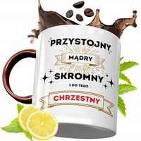 Kubek Bordowy Dla Chrzestnego Na Urodziny Prezent Z Nadrukiem Ze Zdjęciem