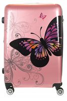 WALIZKA DUŻA POSZERZANA NA 4 KÓŁKACH FRANCE MOTYL.