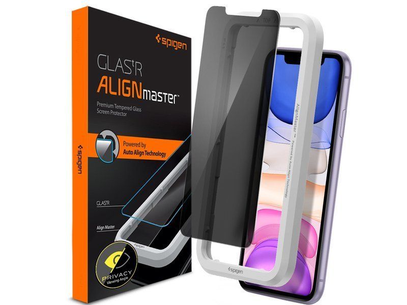 Szkło Spigen Align Master Privacy Glas.tR do Apple iPhone 11/XR zdjęcie 1
