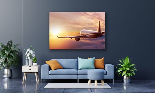 OBRAZ NA PŁÓTNIE 124 Lot nad chmurami 60x40cm na Arena.pl