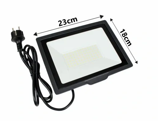 Halogen Naświetlacz Led 100W z kablem EKONOMICZNY zdjęcie 8