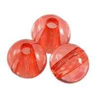 KULE PLASTIK CZERWONE 8MM 40SZT