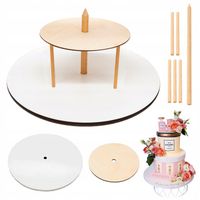 Stojak Stelaż na tort 2-piętrowy 30/18 cm Podkład pod tort Angielski