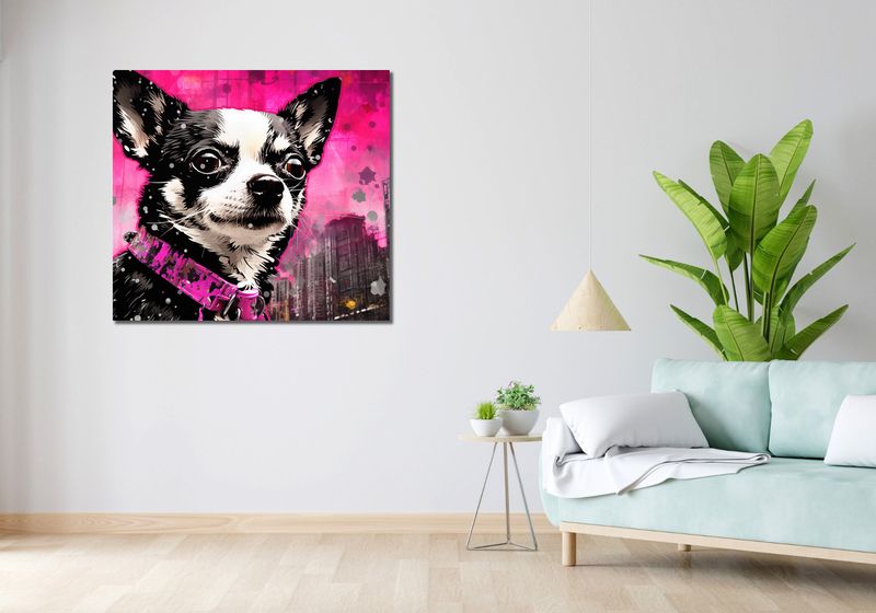 Obraz 100x90cm Mały Psiak o Dużej Duszy zdjęcie 2