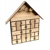MDK Kalendarz adwentowy domek 38,5x35x4,3cm