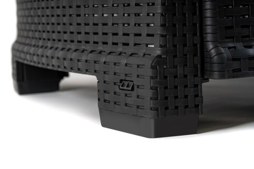 Zestaw Mebli Ogrodowych NAPOLI MINI 6 Rattan Antracyt na Arena.pl