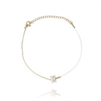 bransoletka na rękę stal chirurgiczna pozłacana 14k złotem bst1400