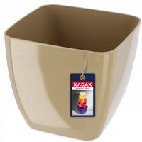 DONICZKA OSŁONKA NA KWIATY KWADRATOWA BEŻOWA 20CM