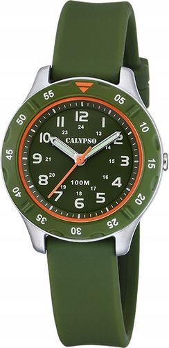 Zegarek dziecięcy Calypso młodzieżowy gumowy zielony Calypso Junior na Arena.pl