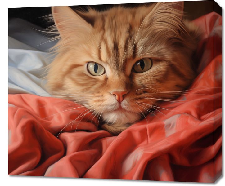 Obraz 70x60cm Mruczący Spokój zdjęcie 1