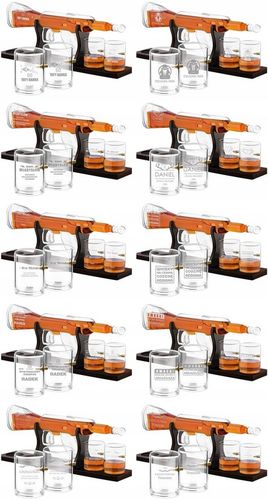 Zestaw do Whisky Karafka Karabin 4 Szklanki Grawer na Urodziny dla Faceta na Arena.pl