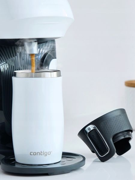 Kubek termiczny Contigo West Loop Mini 300ml - Biały metalik zdjęcie 3