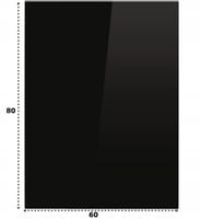 Szyba Hartowana Pod Kominek Piecyk 80x60 cm CZARNA