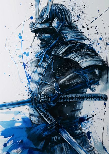 Plakat 64x90cm Samuraj w Błękicie zdjęcie 1