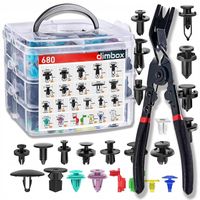 KOŁKI SPINKI KLIPSY SAMOCHODOWE 679 EL TAPICERKI + PROFESJONALNE SZCZYPCE