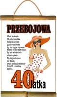 dyplom urodziny ''40'' dla pani
