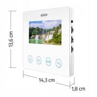 Wideodomofon eura VDP-52A3 "Atira" biały