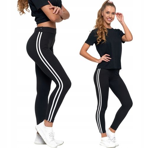 Moraj Legginsy długie z Lampasem Mocno Kryjące 1200-016 Czarne S/M na Arena.pl