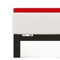 Prześcieradło Topper Schlafgut 140 x 200cm-160 x 220cm Red Deep 285
