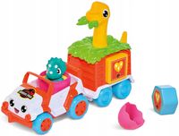 TOMY DINO JEEP Z PRZYCZEPKĄ dinozaury SORTER
